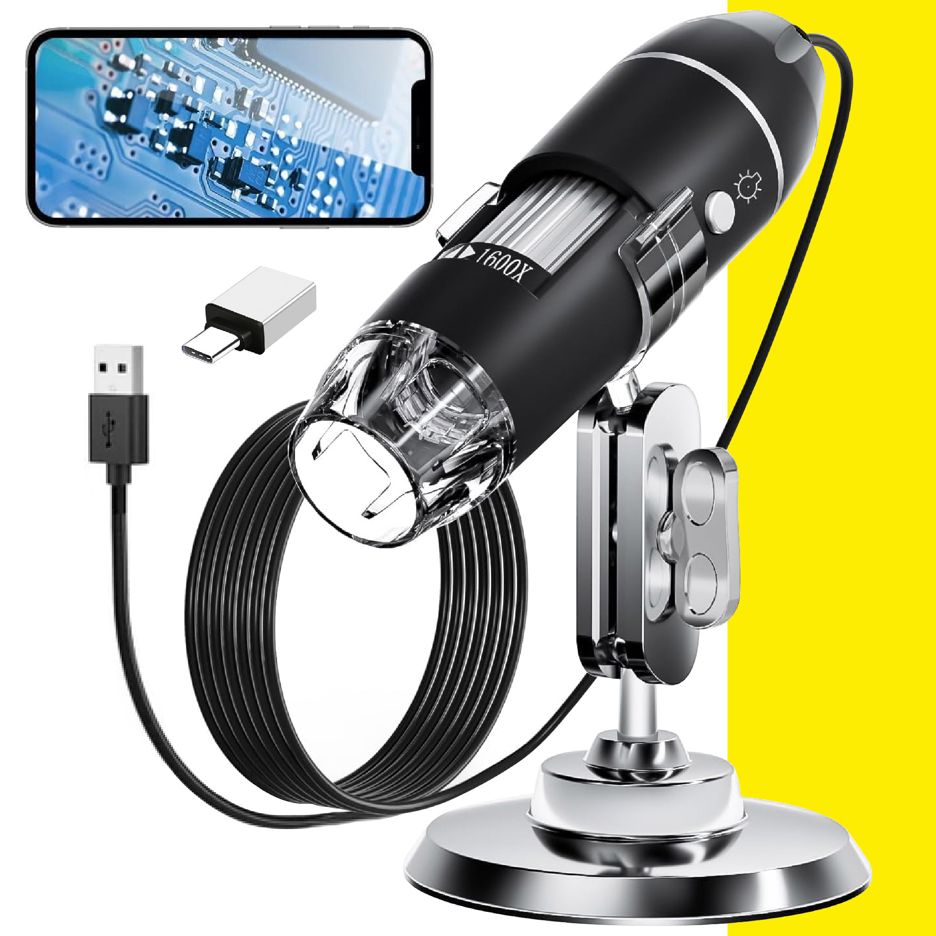 Miniatura 3 de Microscopio Digital 1600x Usb Portatil